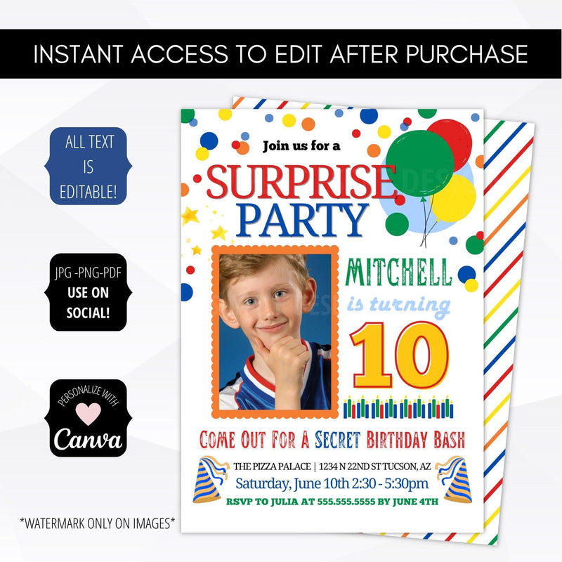 surprise birthday party ideas for kids