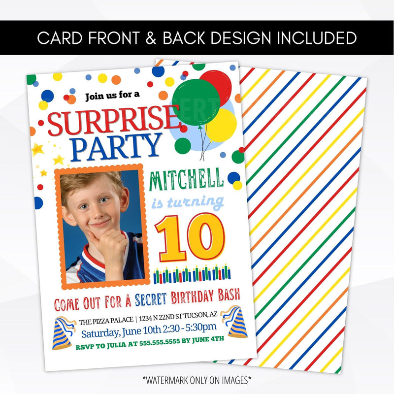 surprise birthday party ideas for son