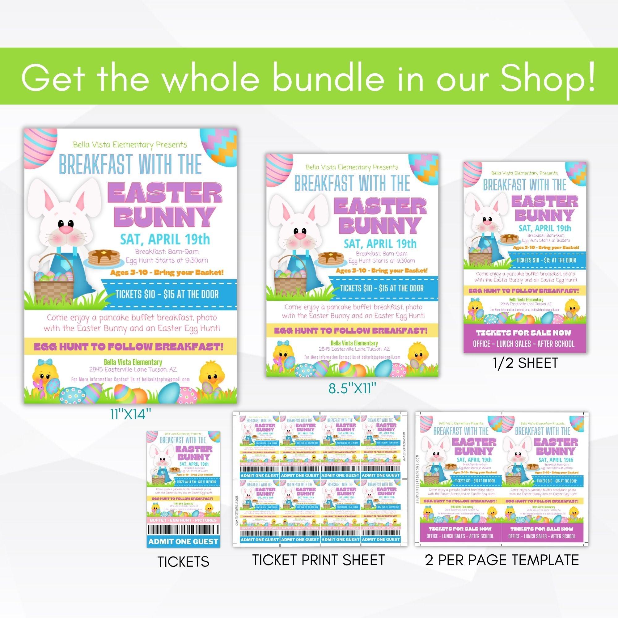 easter brunch egg hunt invitation