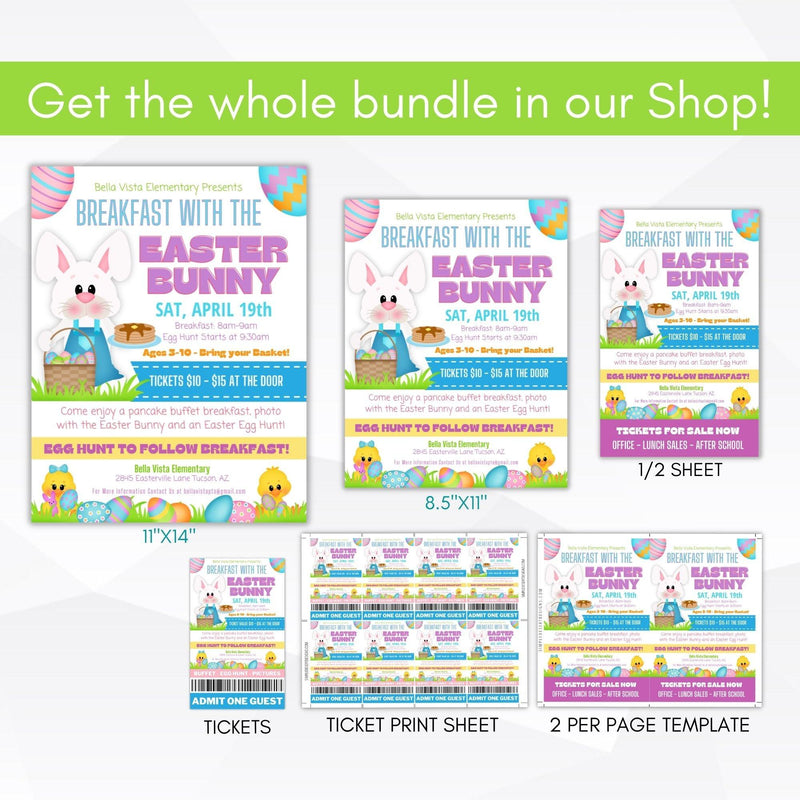 easter brunch egg hunt invitation