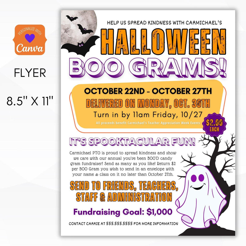 halloween fundraiser flyer