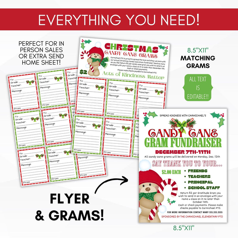candy cane fundraiser bundle