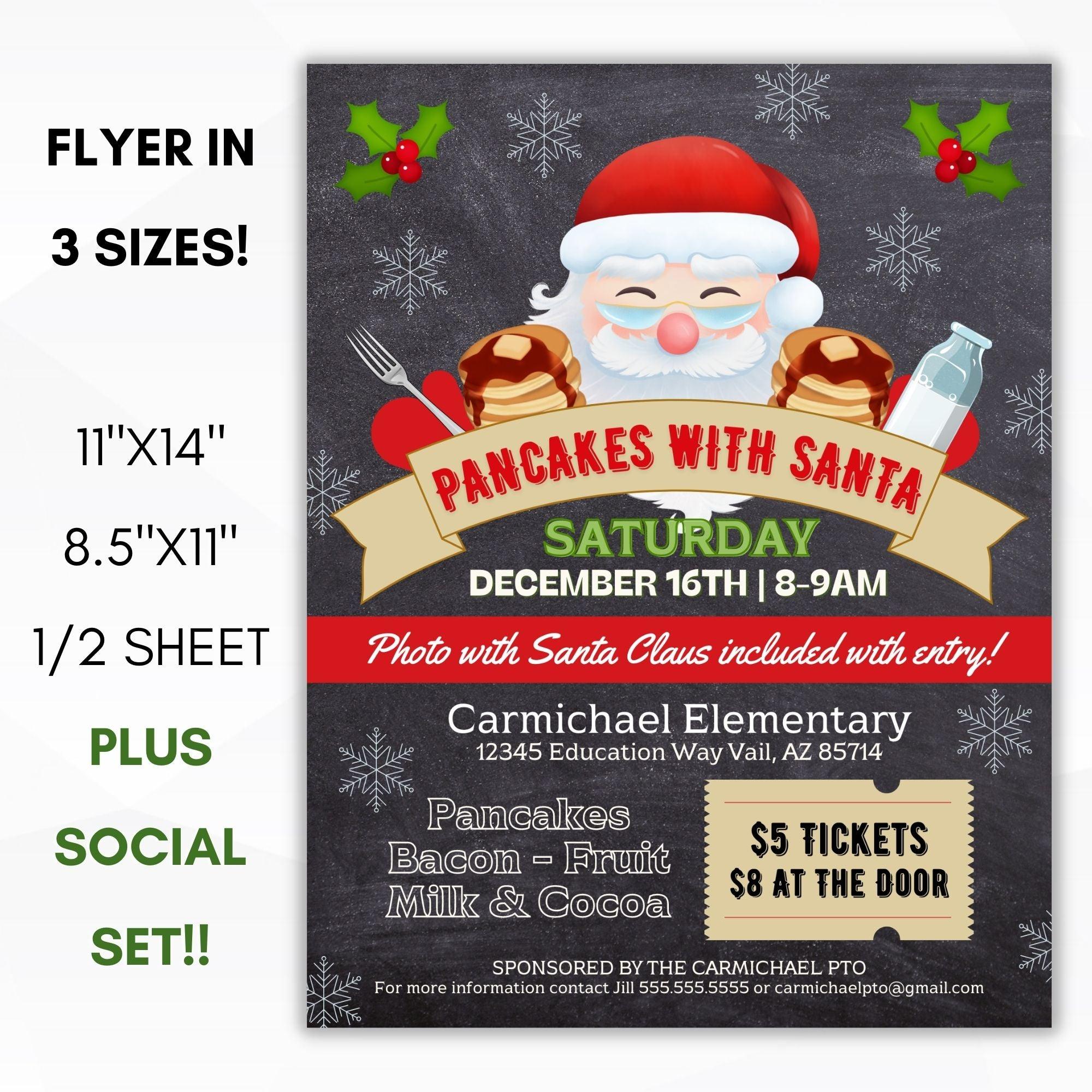 pancakes with santa flyer