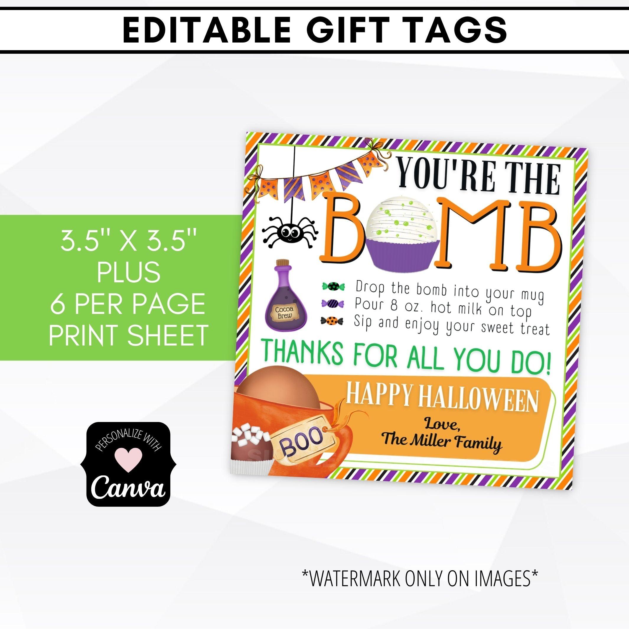 Teacher appreciation tags