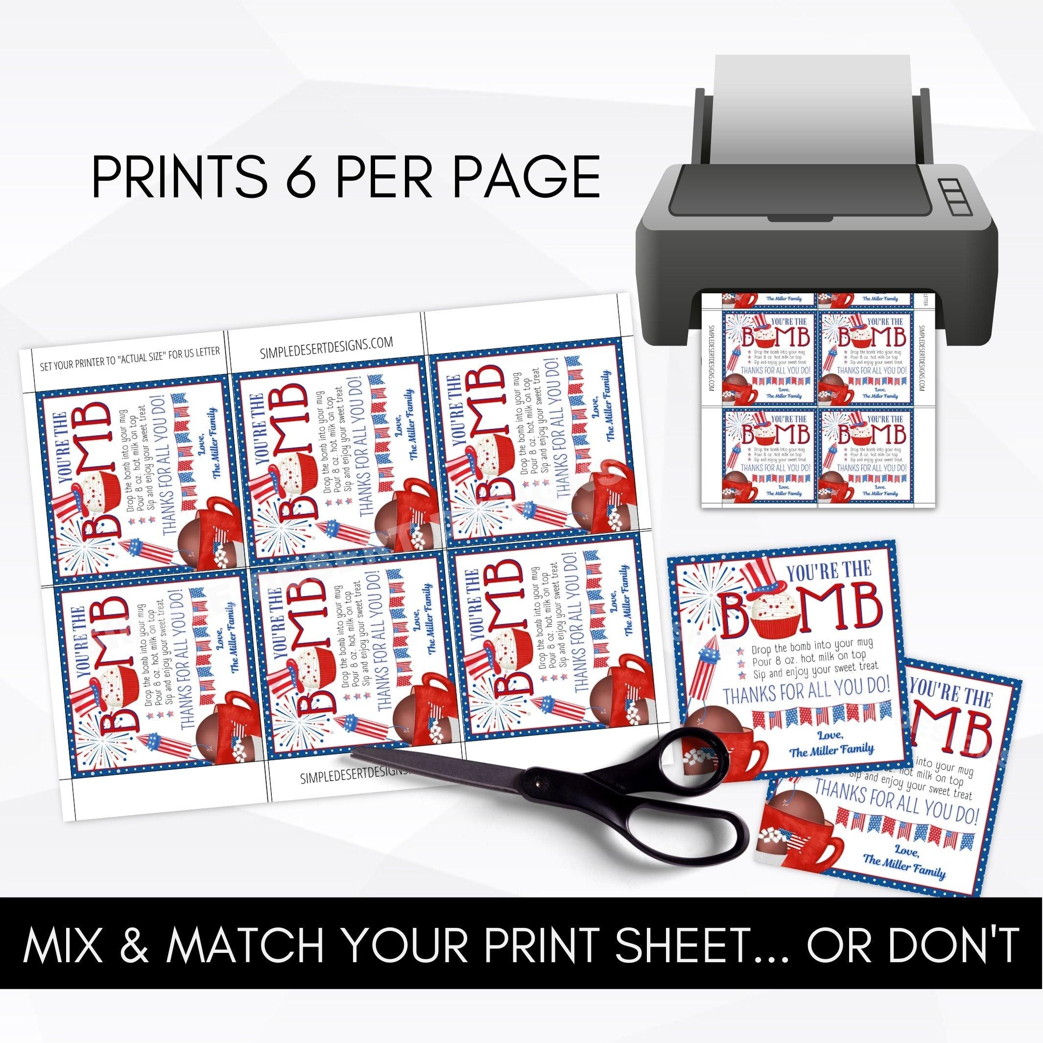 Staff appreciation gift tag