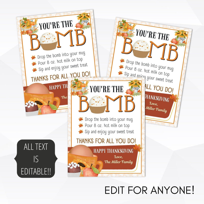 Student to teacher gift tag