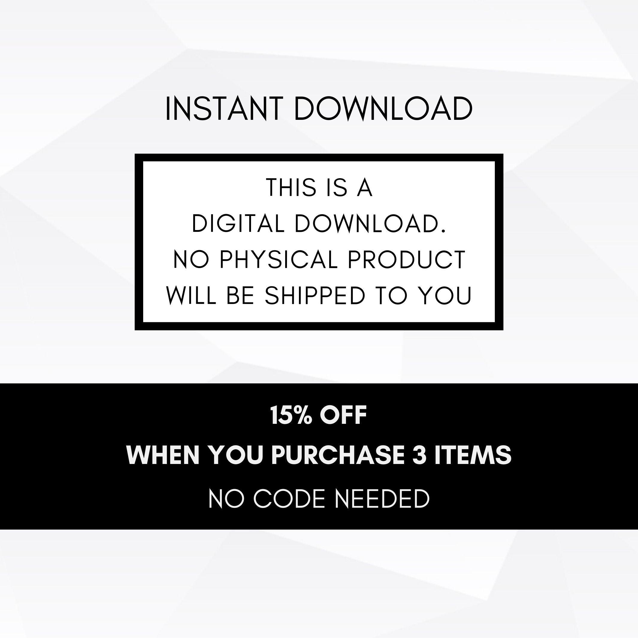 DIY instant download editable tags