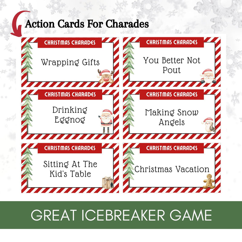 last minute christmas games ice breakers