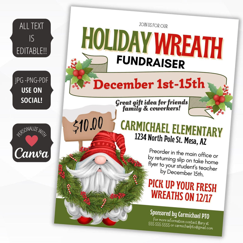 christmas wreaths fundraiser
