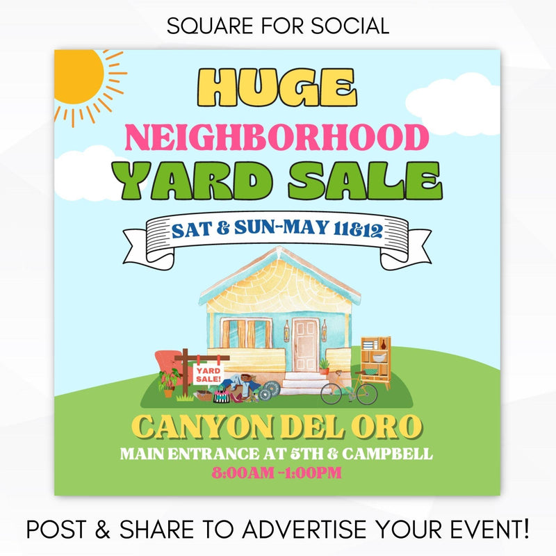 Neighborhood Yard Sale Flyer