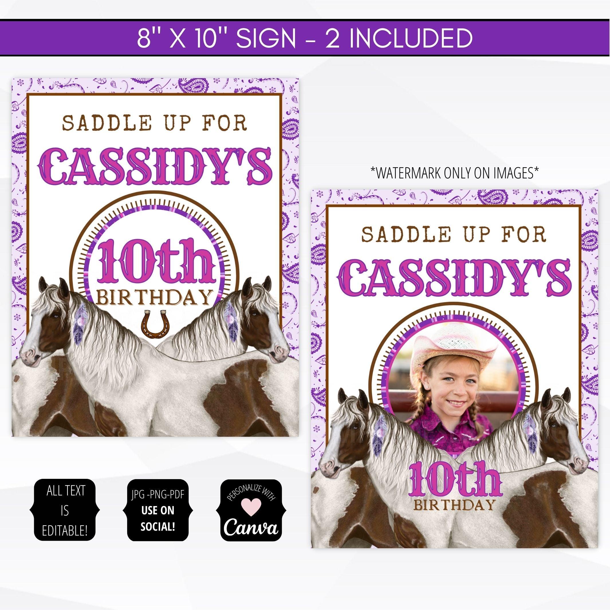 horse theme party supply bundle