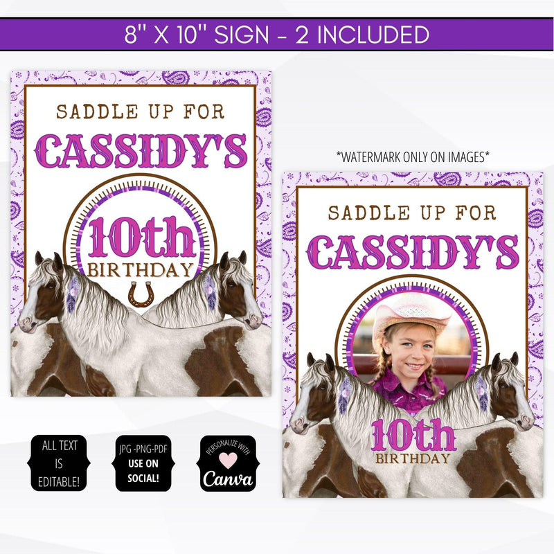 horse theme party supply bundle