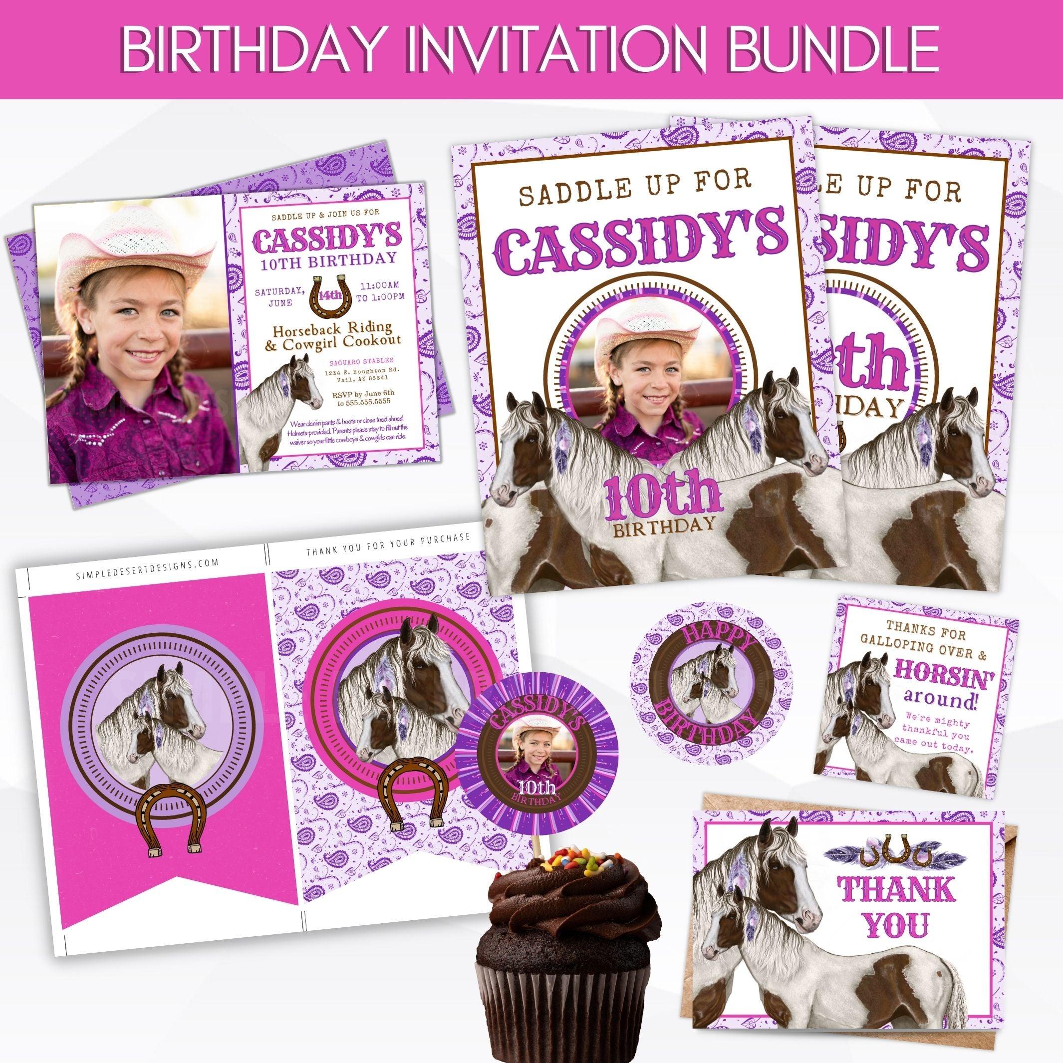 custom DIY birthday invitations