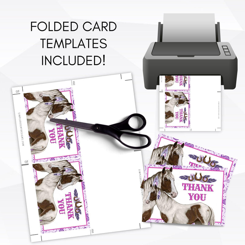 cowgirl birthday party invitations