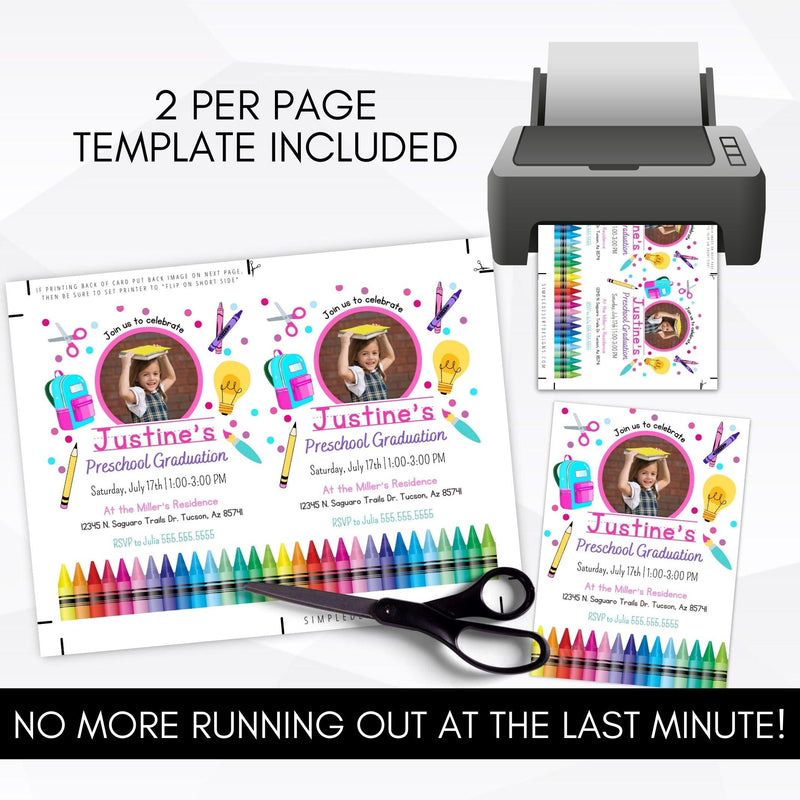 pre k graduation invitation