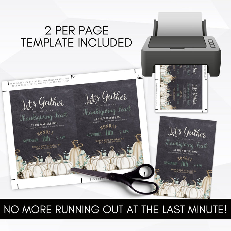 elegant fall invitation templates