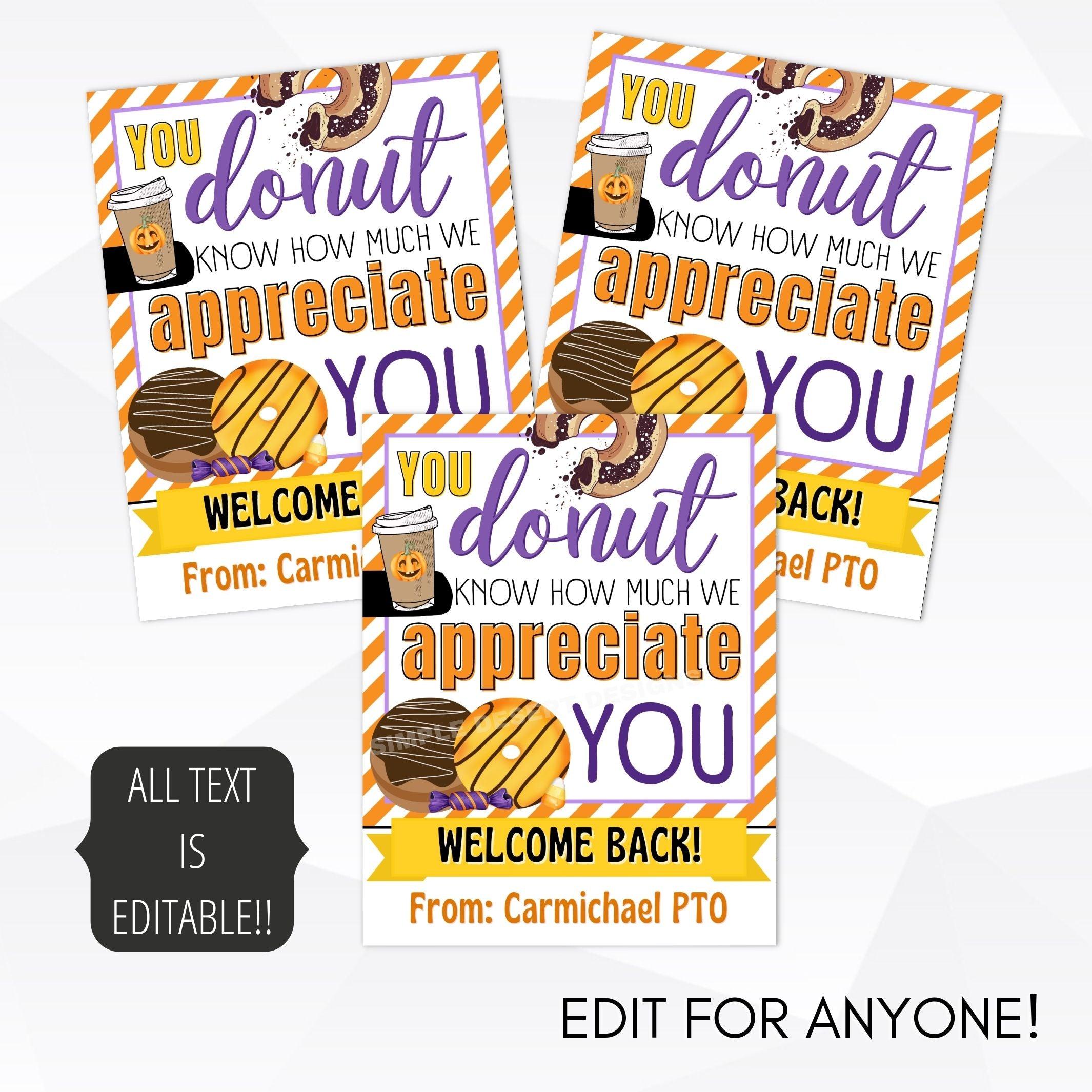 Fall teacher gifts idea