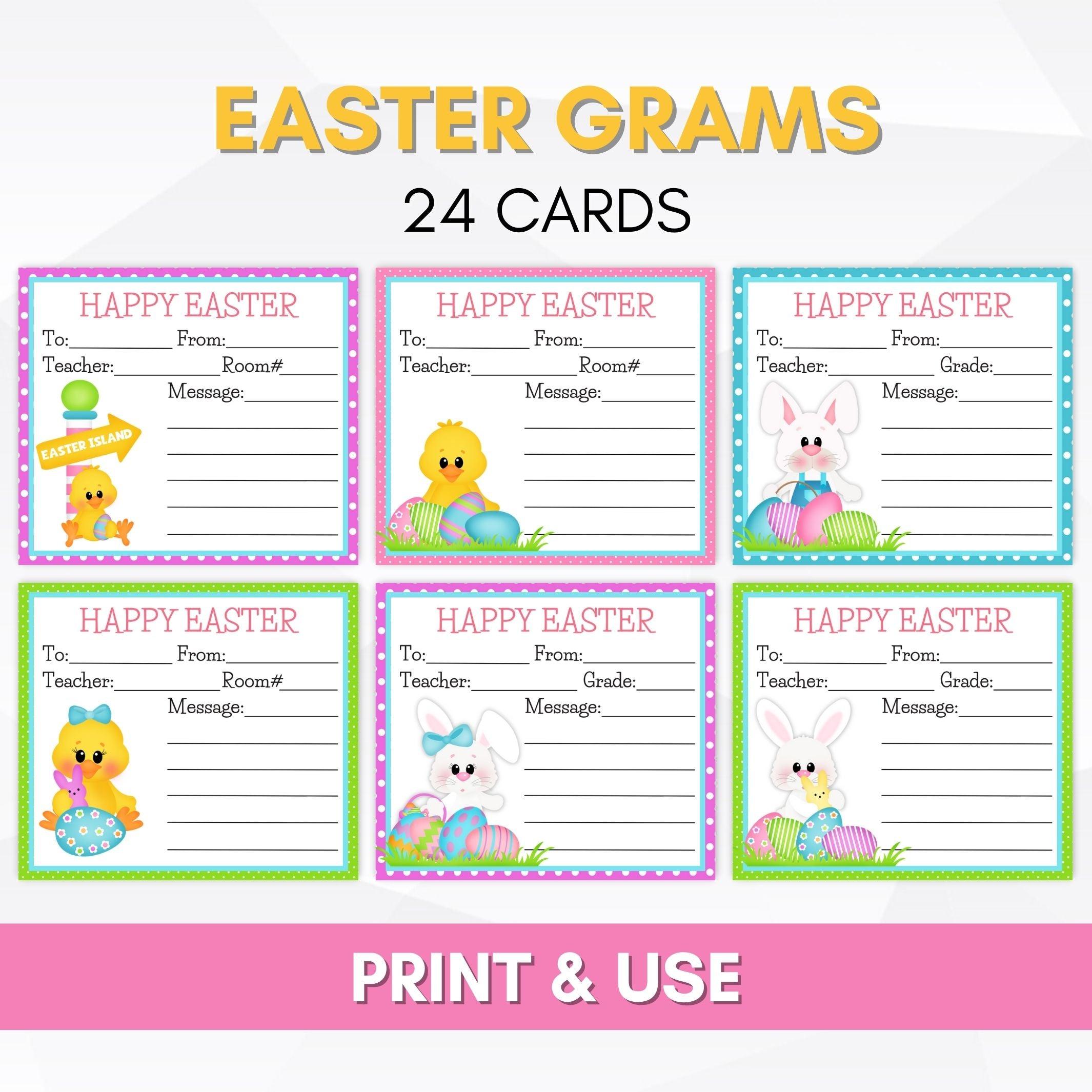 Easter Candy Gram Flyer