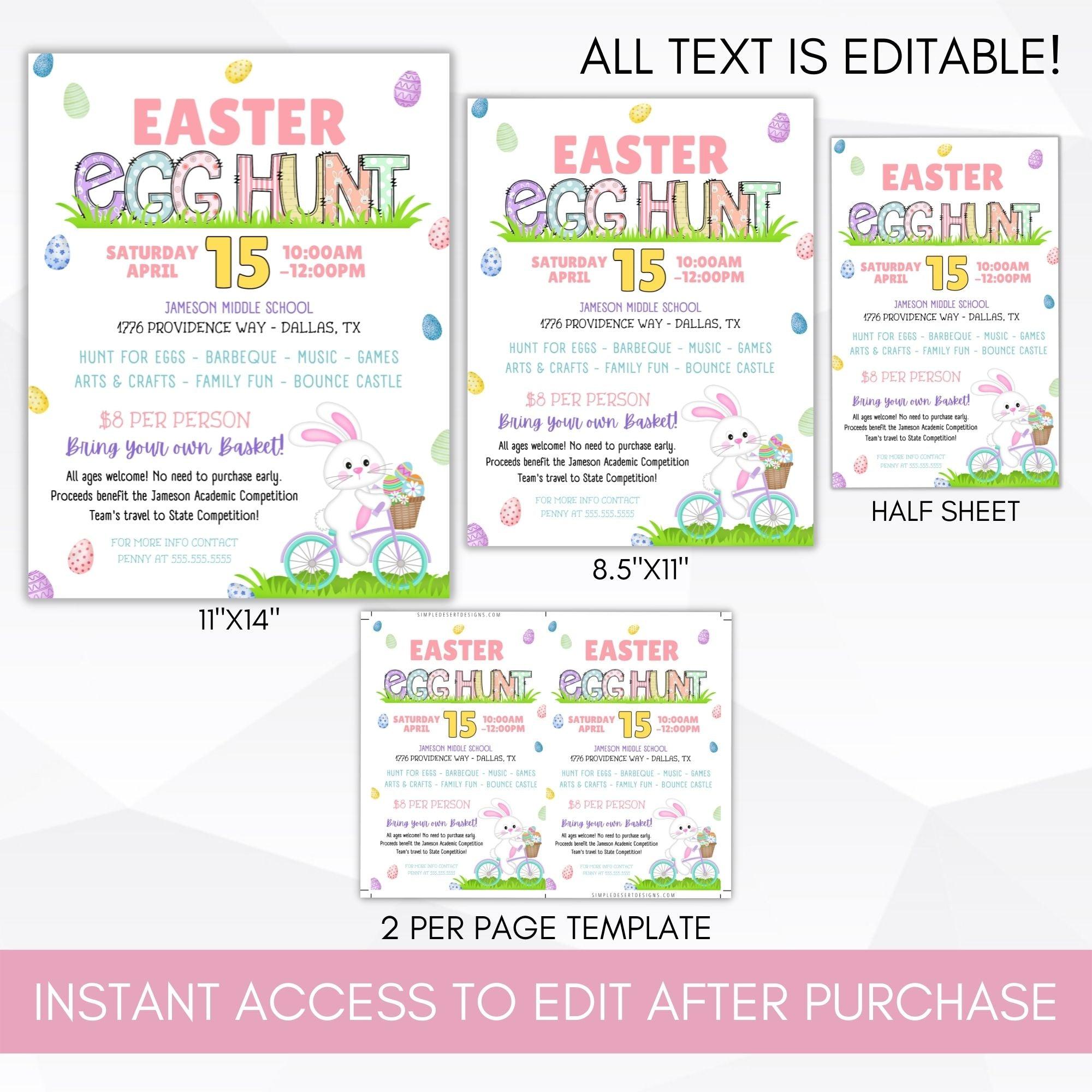 School PTO fundraising idea Easter