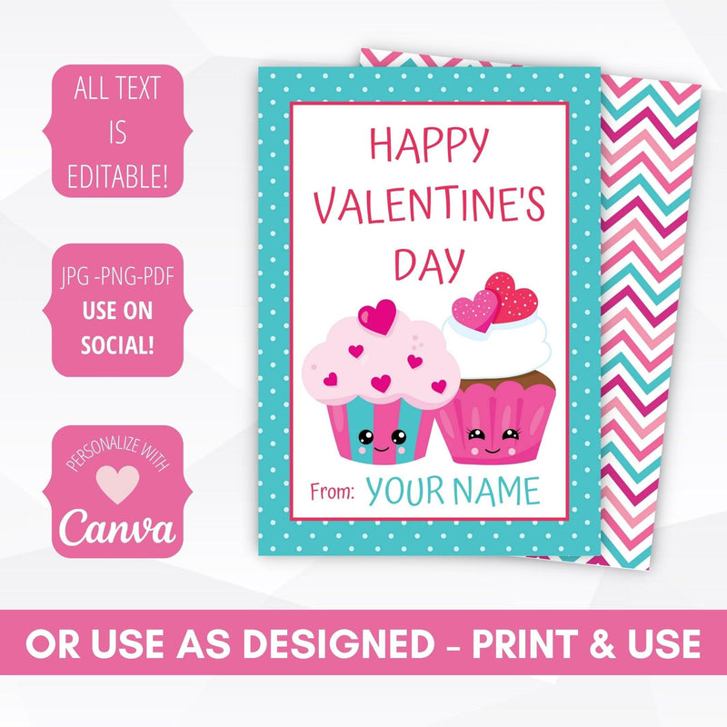 editable printable kids valentine