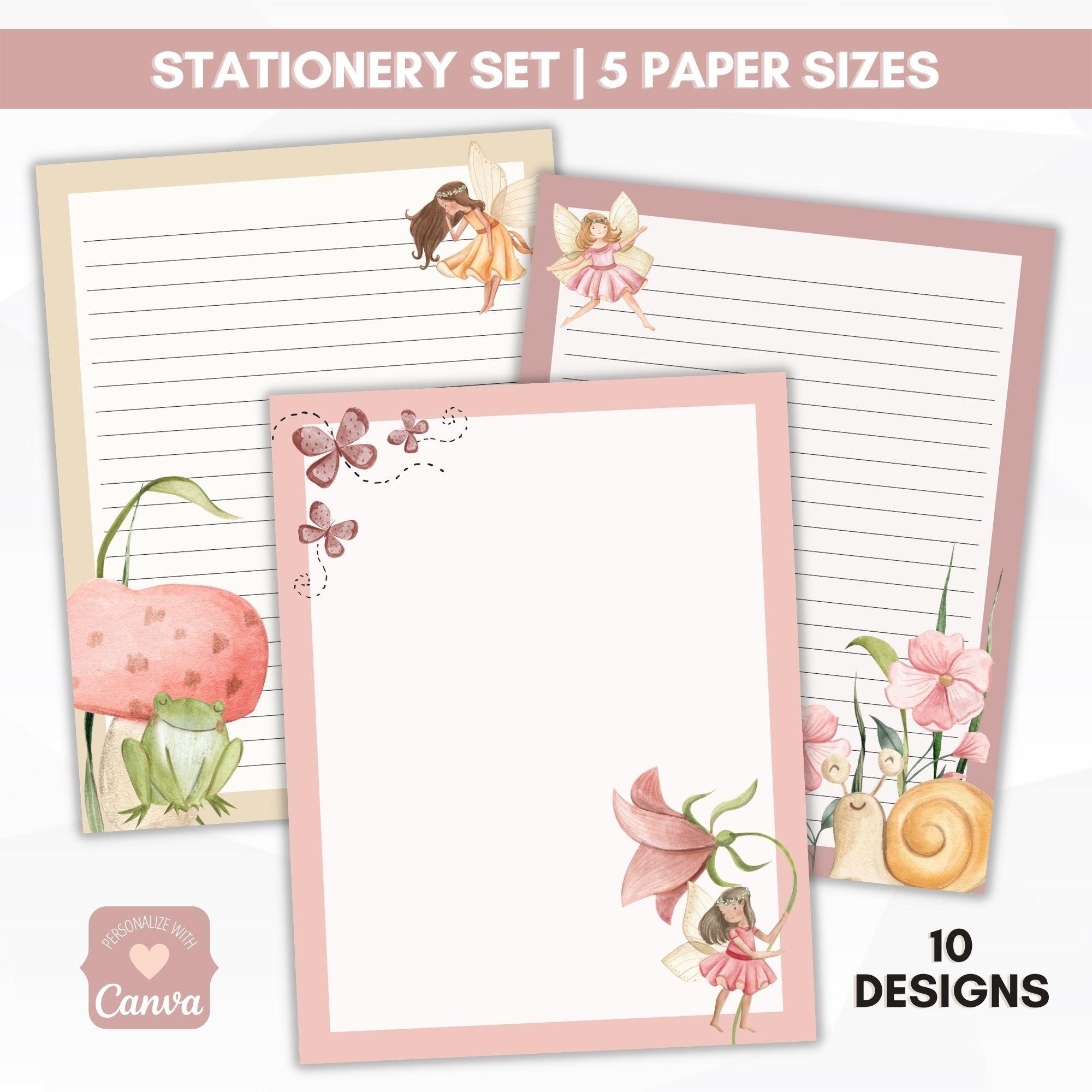 FAIRY journal paper lined and unlined