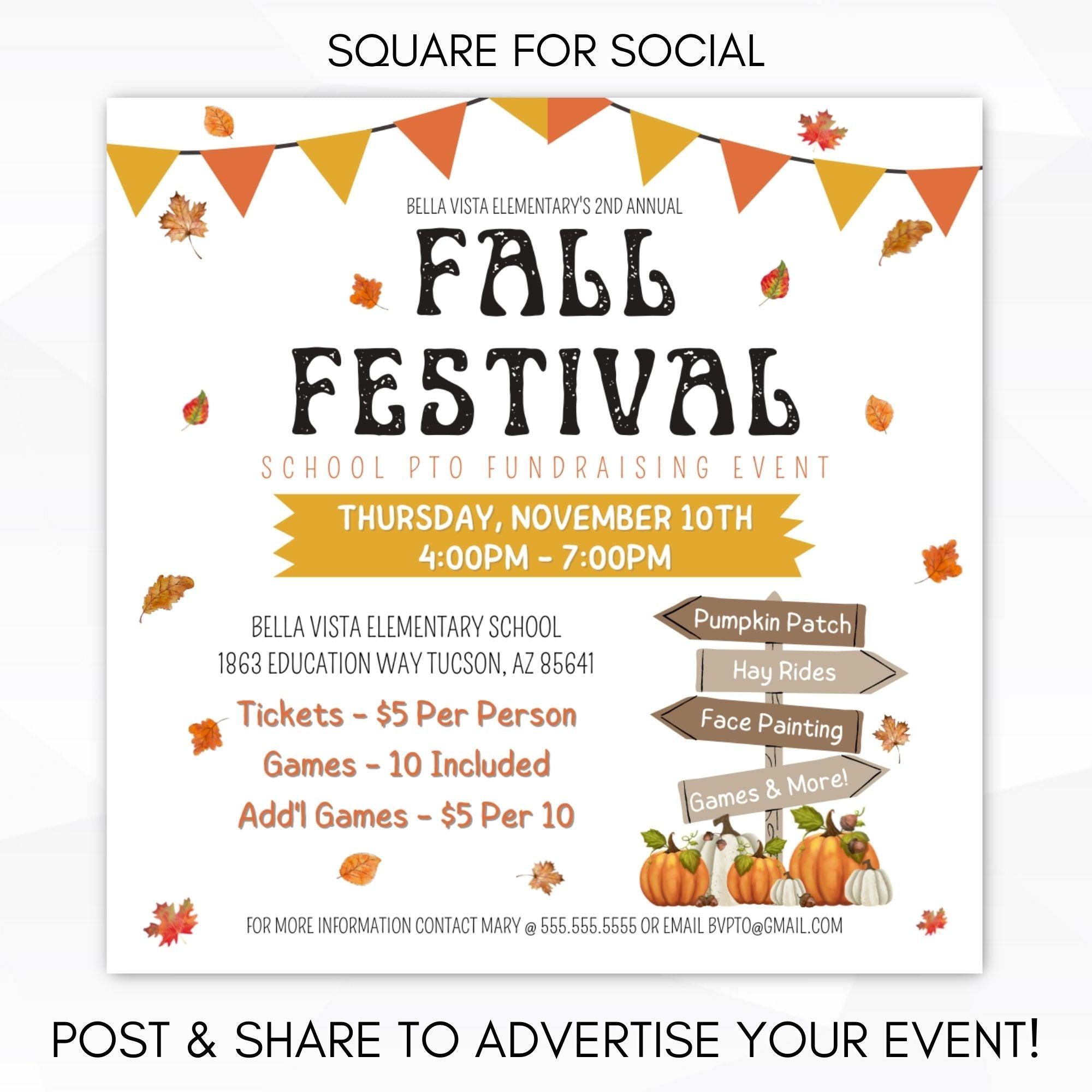 pumpkin patch invitation for kids poster set for
