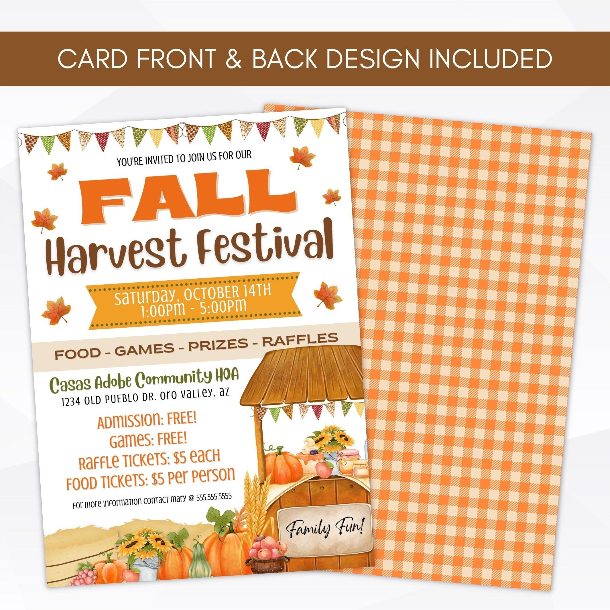 Editable Fall Party Invitation Template