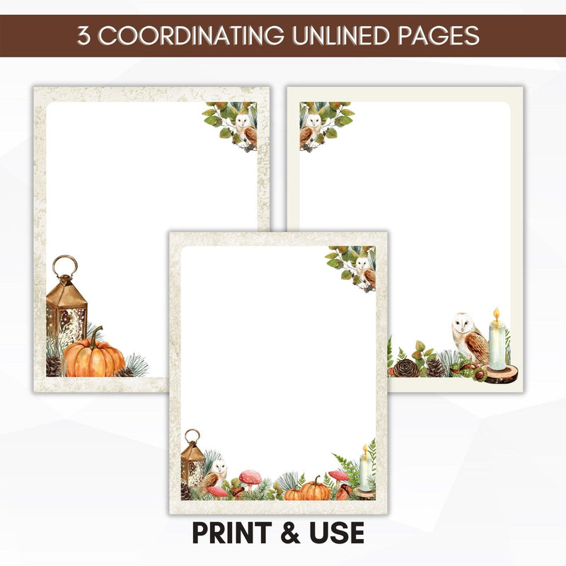 unlined pumpkin journal paper