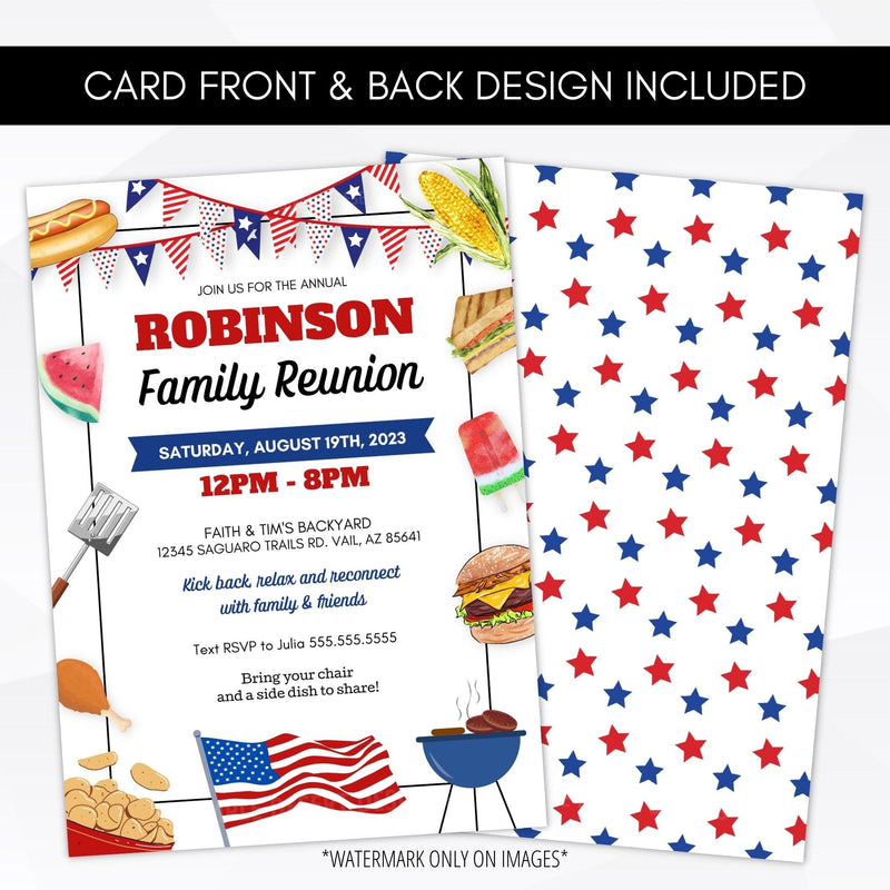 4th of July bbq invitation
