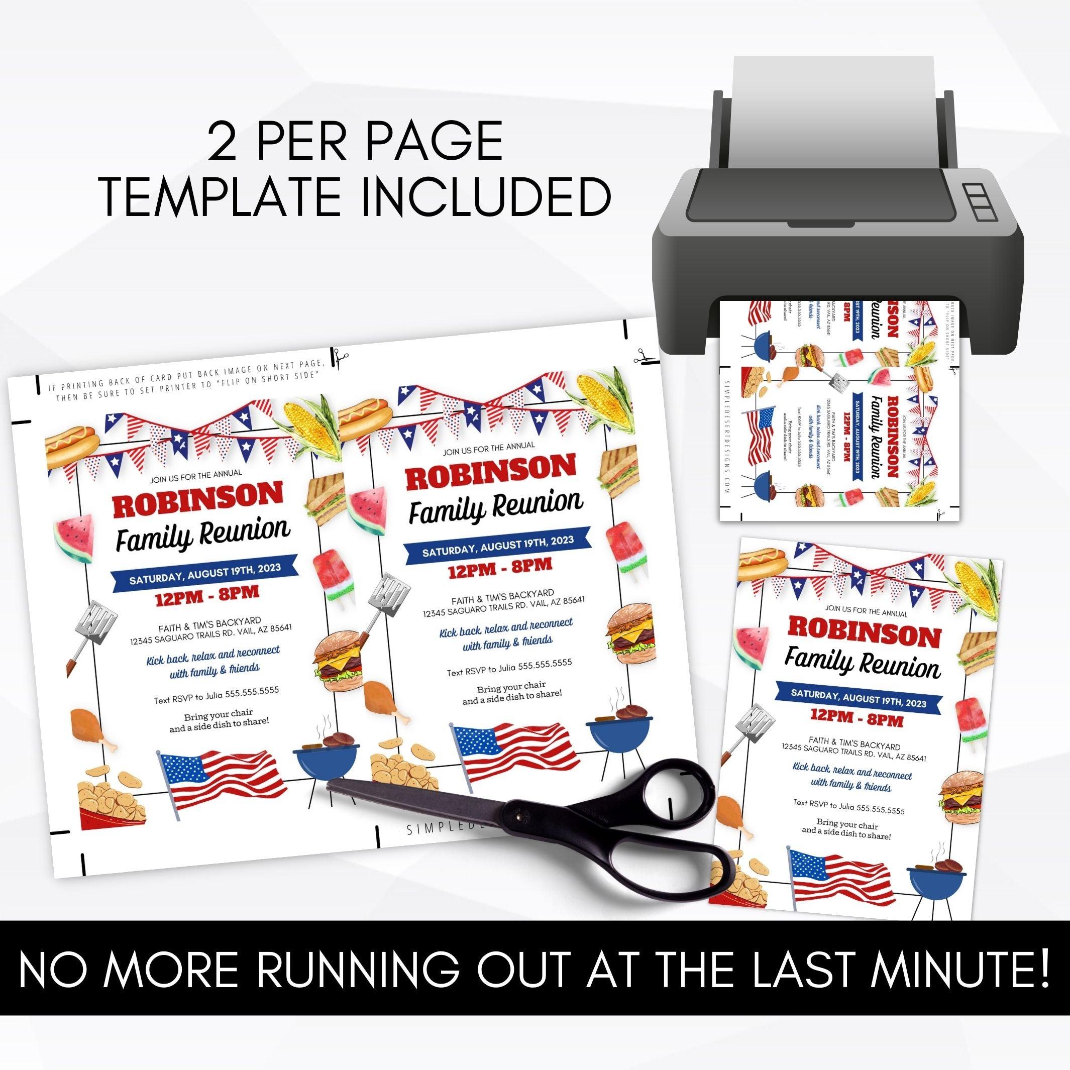 4th of july barbeque invite
