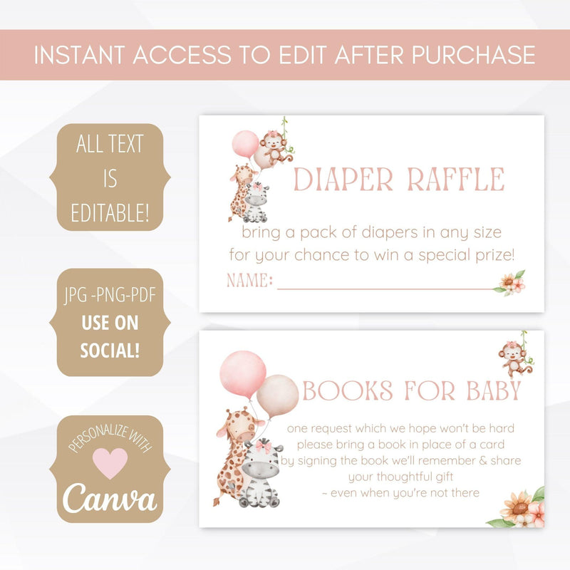 pink floral greenery baby shower books for baby