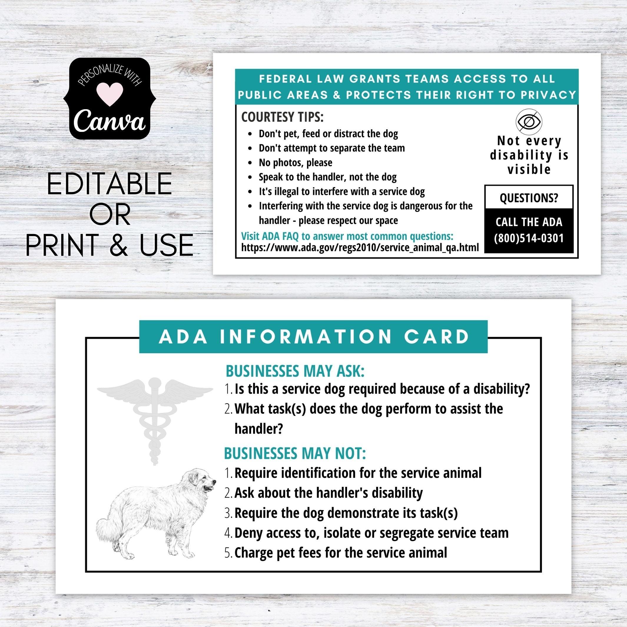 great pyrenees service dog cards editable simple desert designs 1 3ec79ae4 f7ba 437d b161 11ab49aefb72 great pyranees service dog ada law cards – simple desert designs