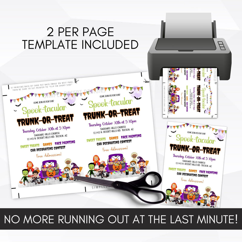 last minute halloween party invitation