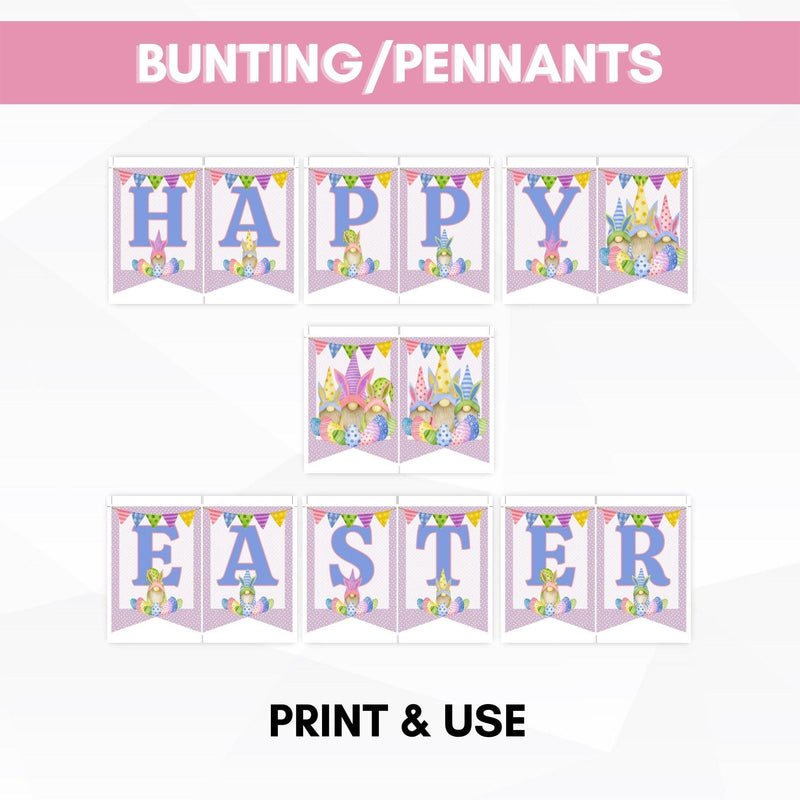 Happy Easter egg hunt signs