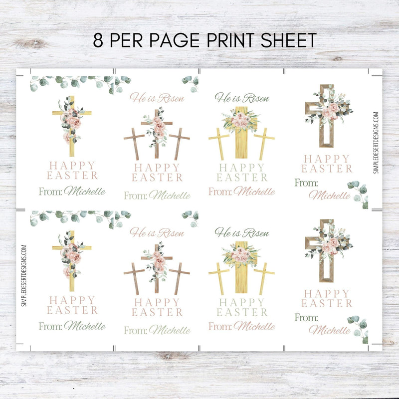 religious easter tag for congregation