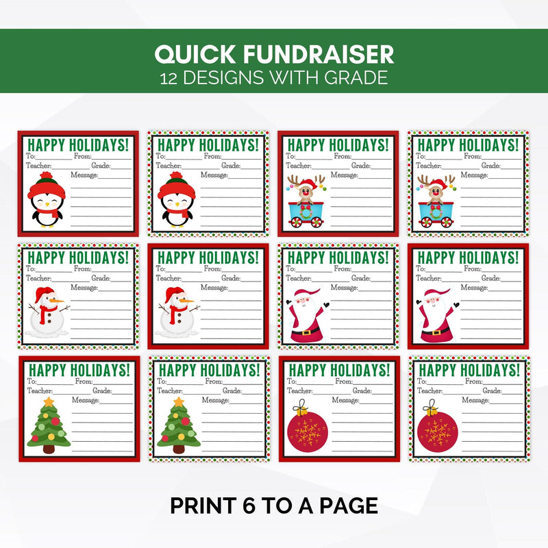 printable christmas cookie candy grams