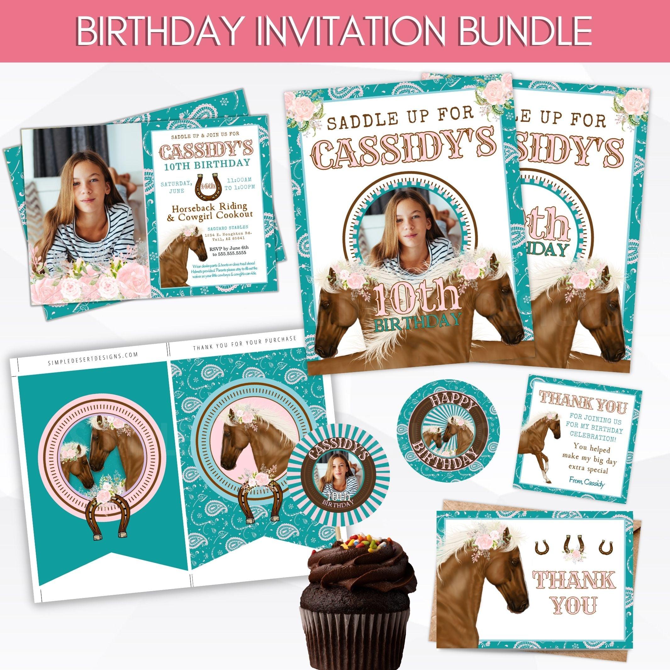 custom DIY birthday invitations