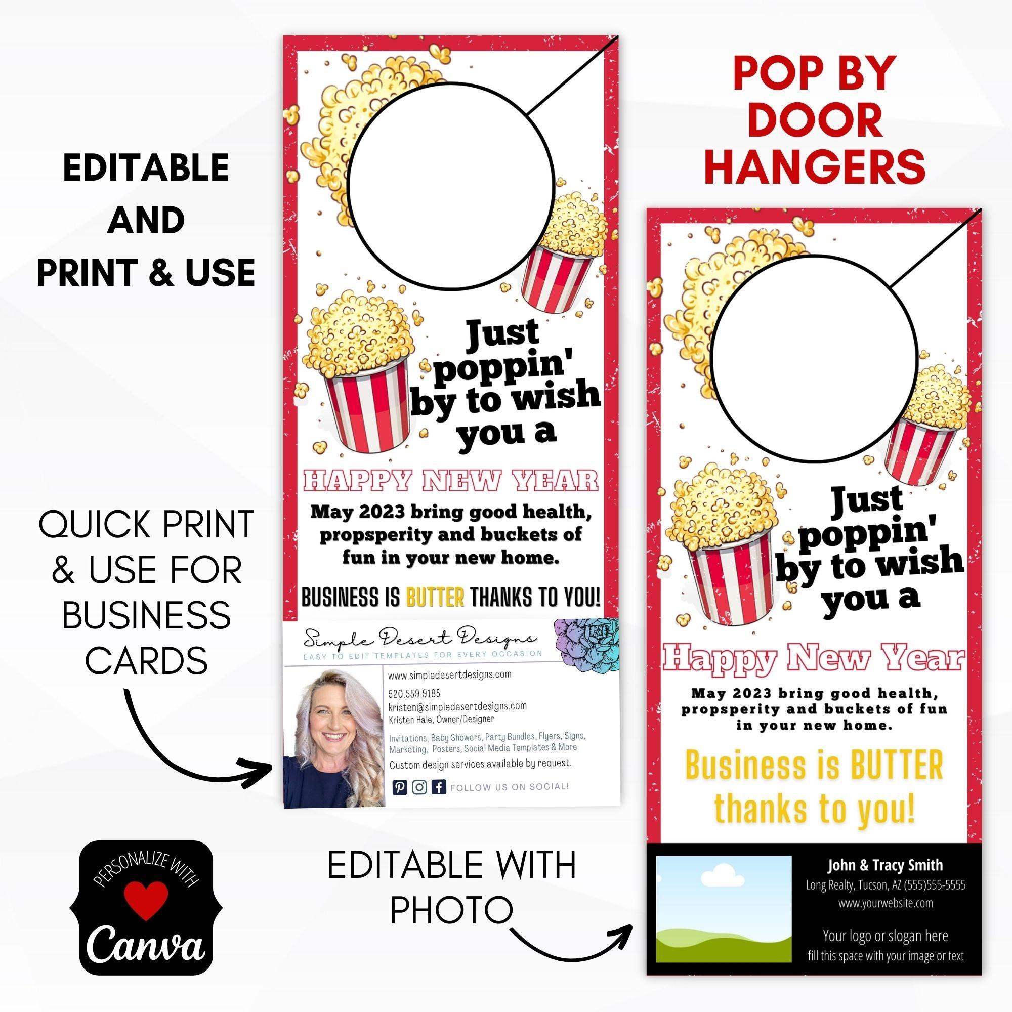 january poppin by popcorn door hanger pop bys