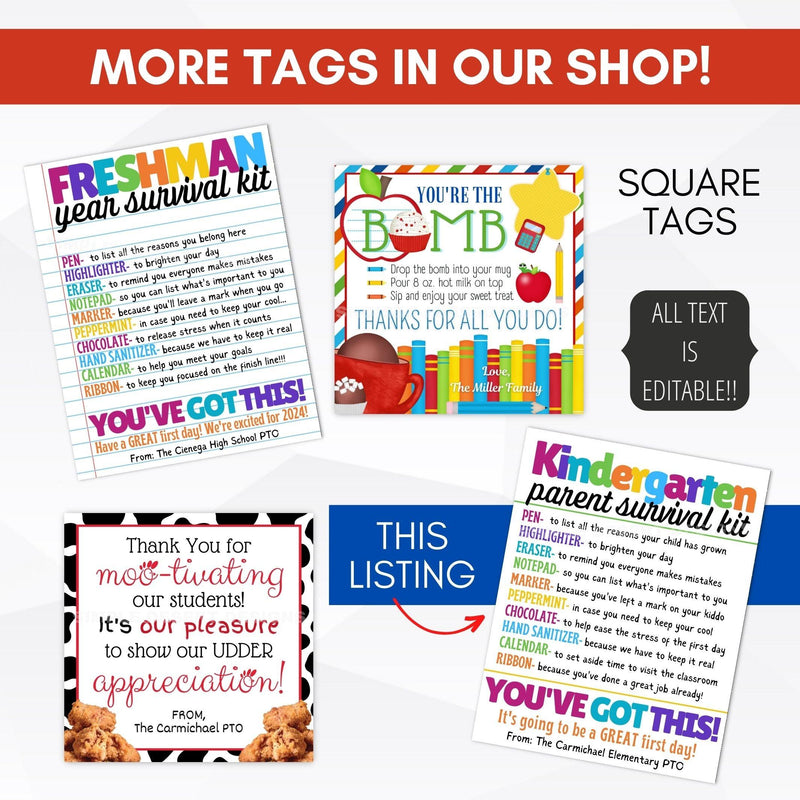back to school gift tags