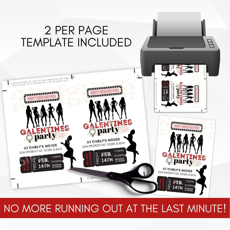 Sexy Galentines Day Invitation