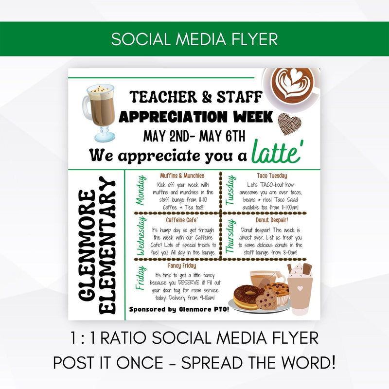 teacher appreciation week social media template