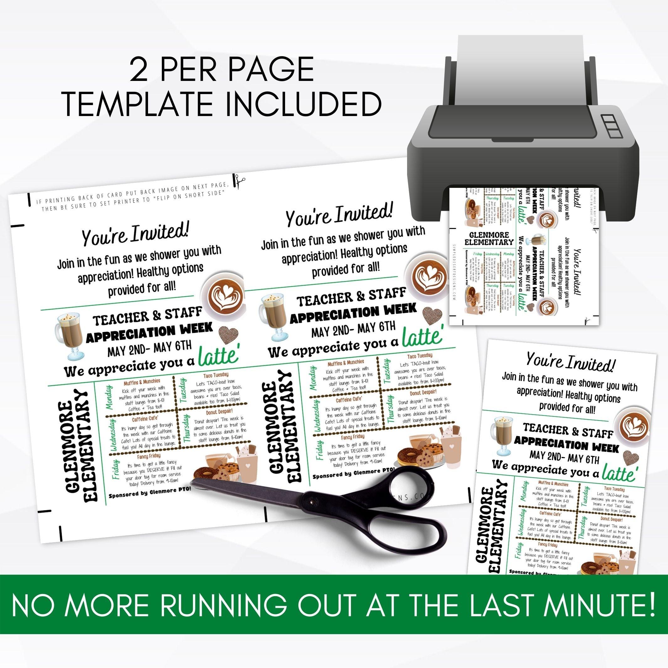 teacher appreciation week invite