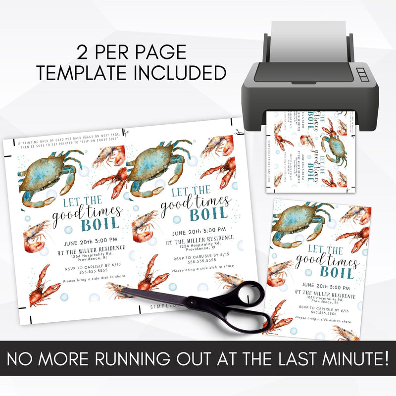 low country boil invitation
