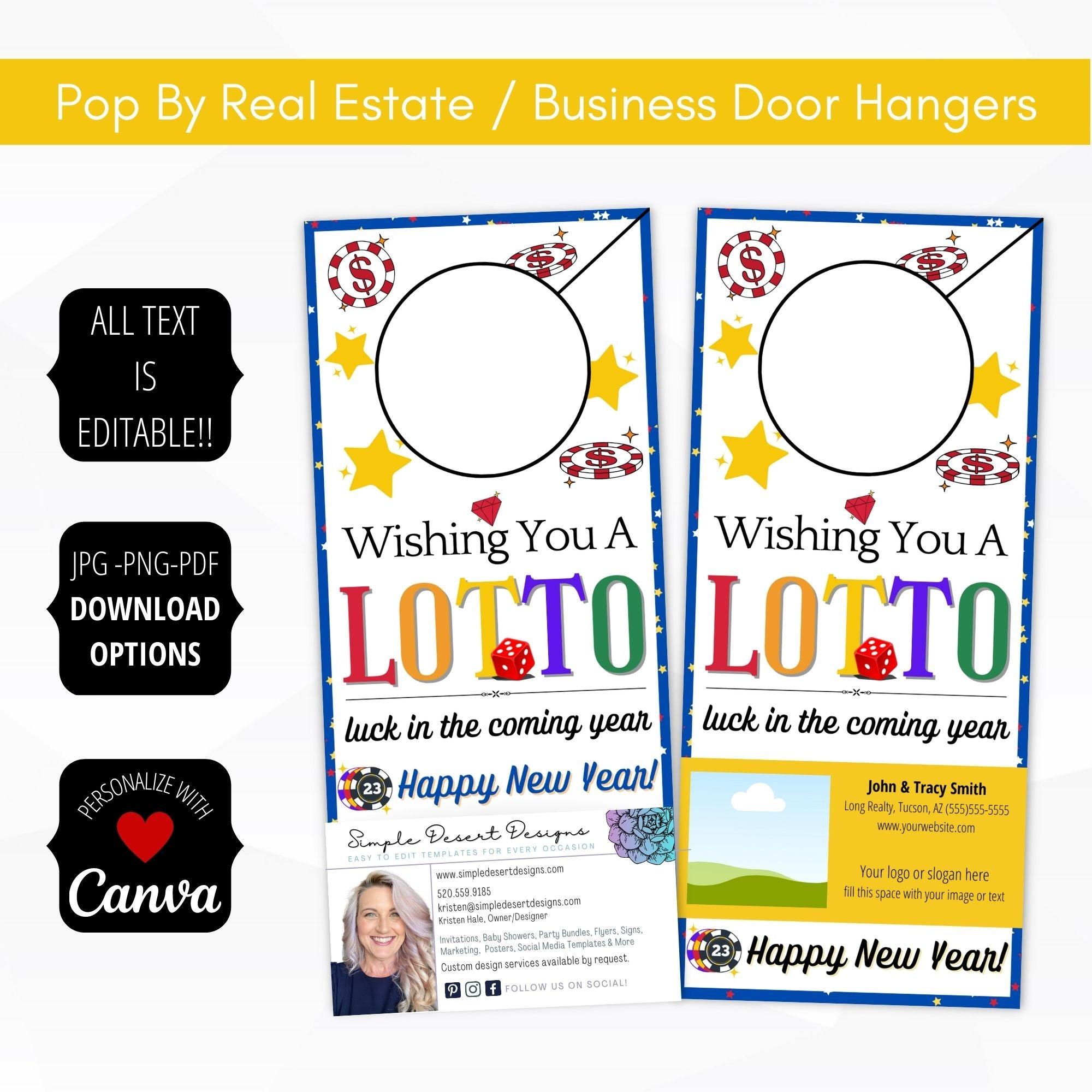 Lotto New Year Door Hanger Pop By SET - Simple Desert Designs