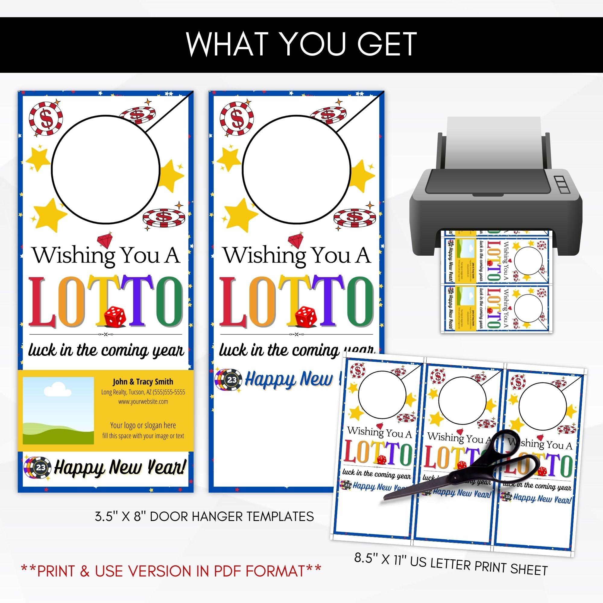 Lotto New Year Door Hanger Pop By SET - Simple Desert Designs