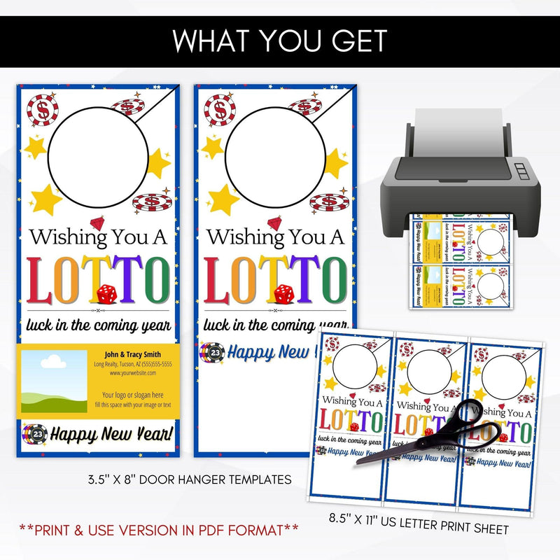 Lotto New Year Door Hanger Pop By SET - Simple Desert Designs