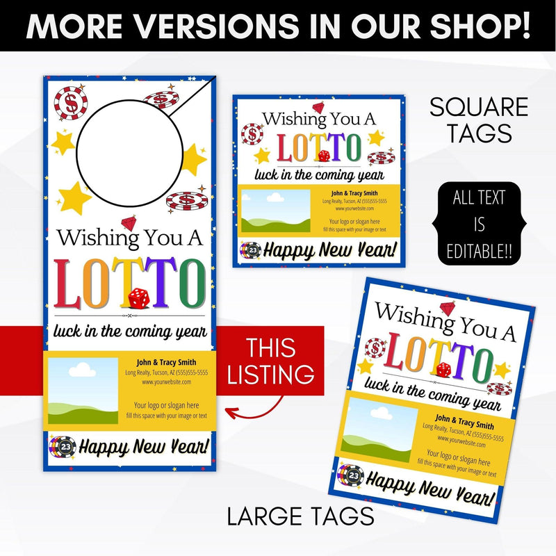 Lotto New Year Door Hanger Pop By SET - Simple Desert Designs