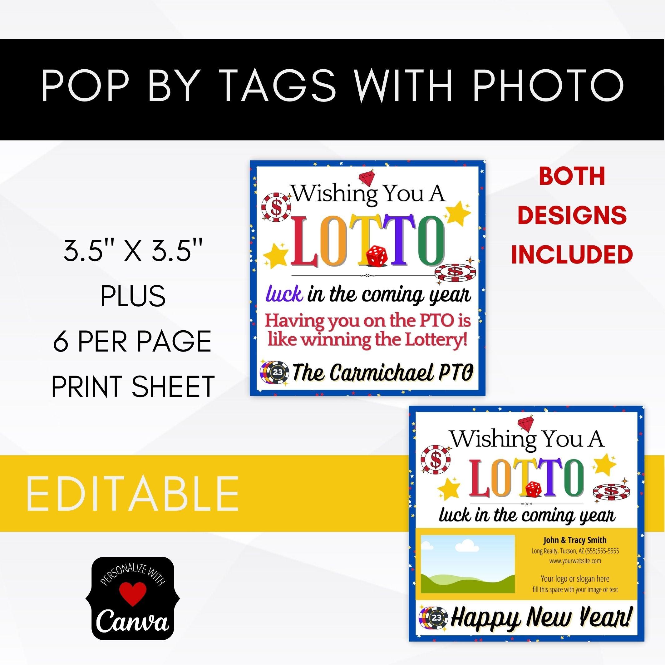 lotto new year gift tags editable