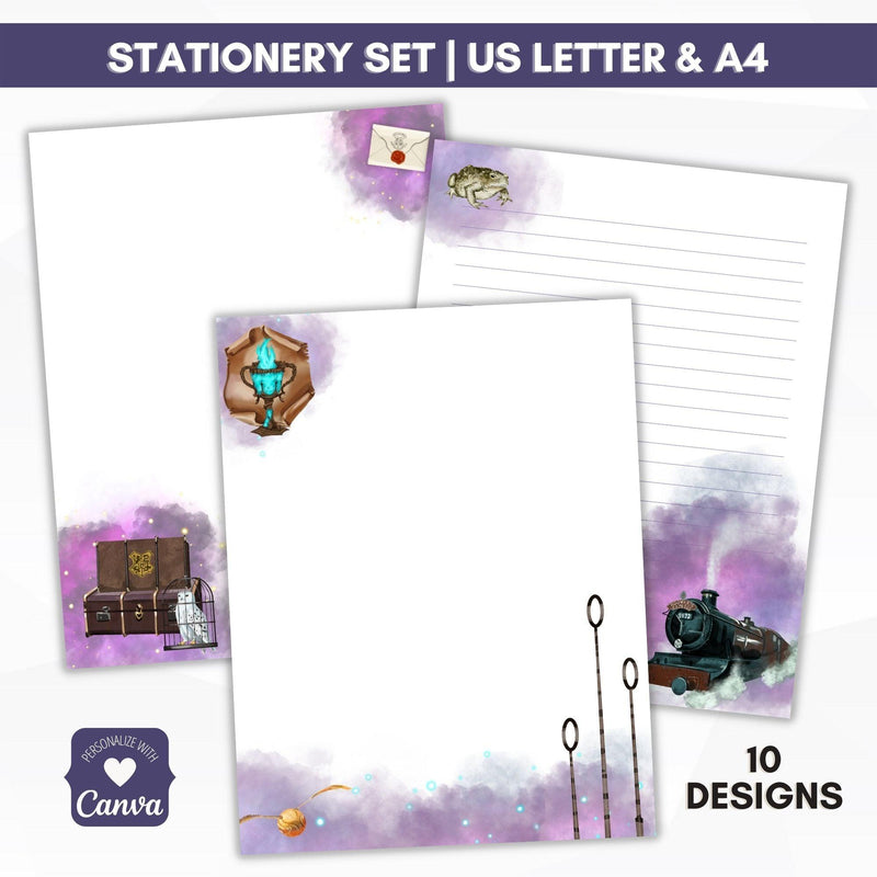 wizard stationery journal paper lined and unlined