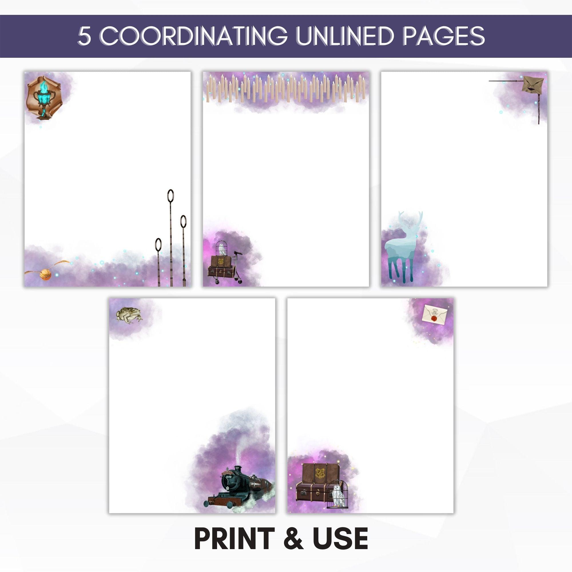 unlined magical journal paper